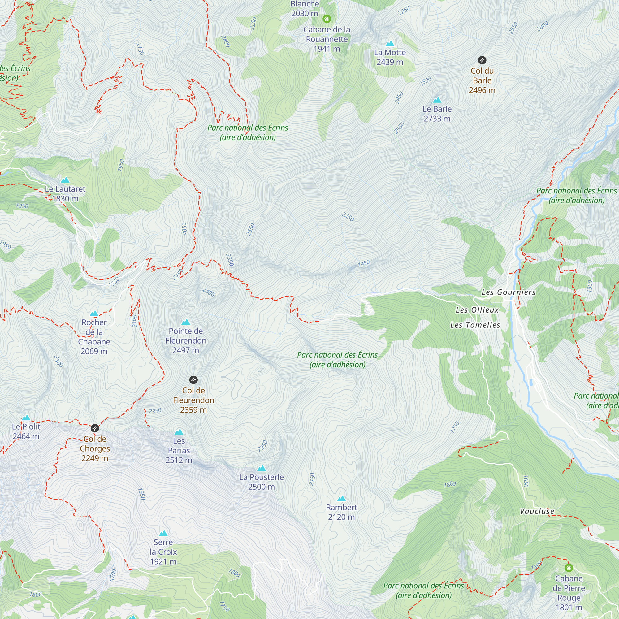 Nouvelle cabane du Vallon map