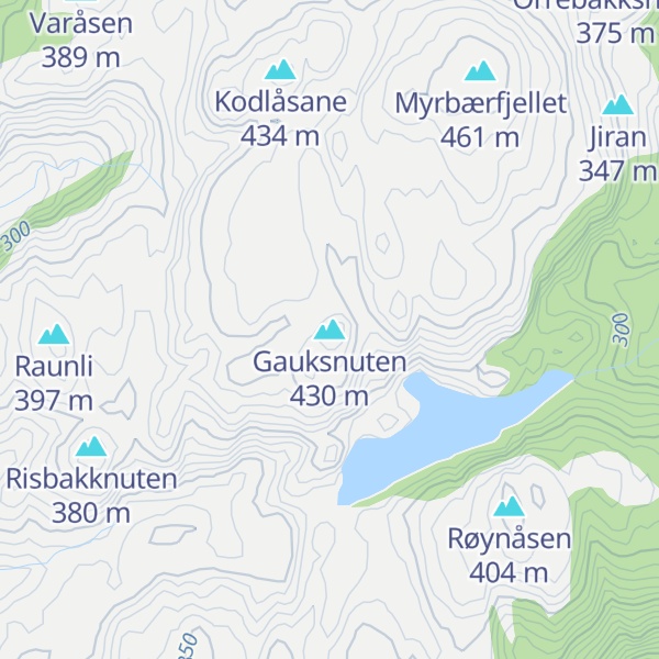 Map of Gauksnuten