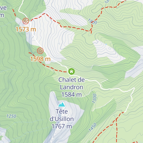 Map of Chalet de Landron