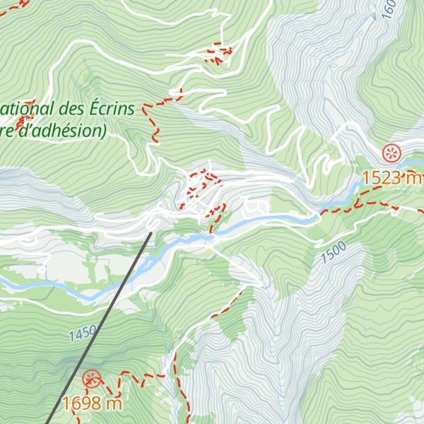 Map of Gîte Le vieux Guide