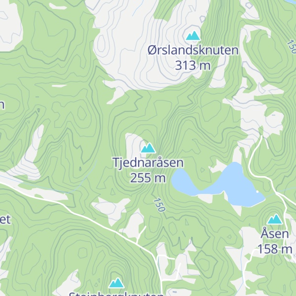 Map of Tjednaråsen
