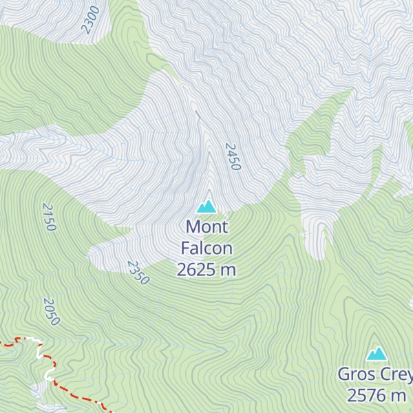 Map of Mont Falcon