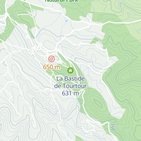 Map of La Bastide de Tourtour