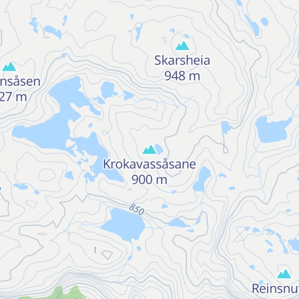 Map of Krokavassåsane