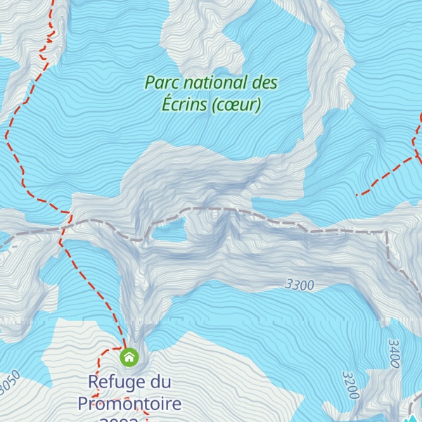Map of Grand Pic de la Meije