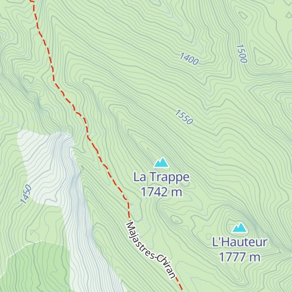 Map of Les Lauses