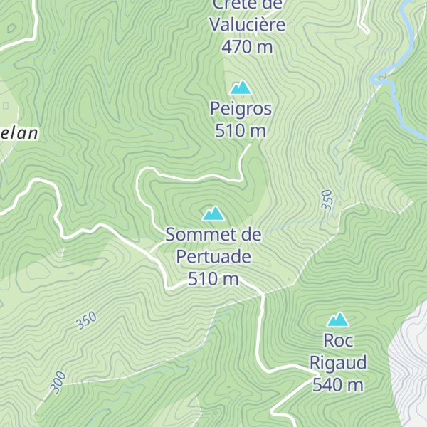 Map of Sommet de Pertuade