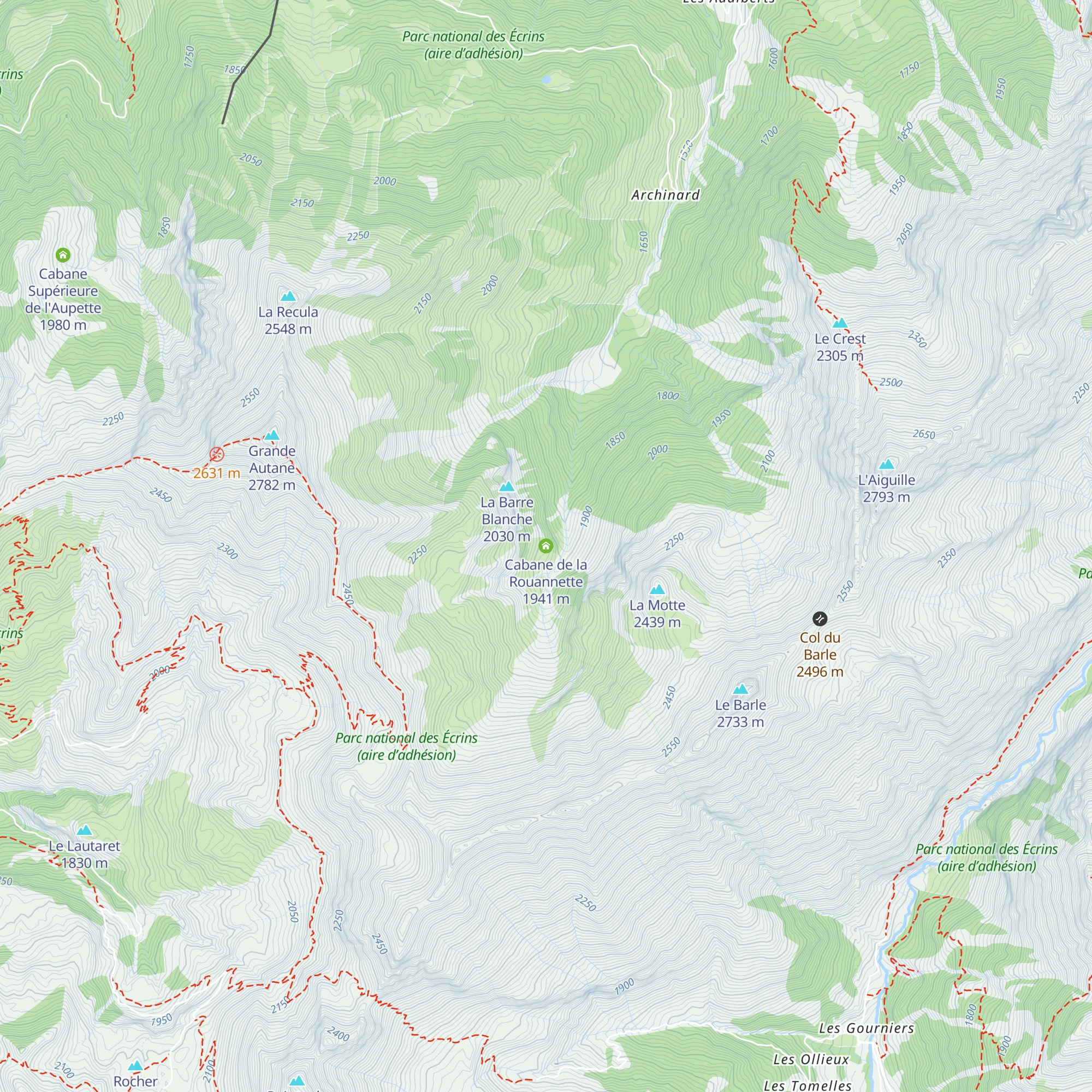 Cabane de la Rouannette map