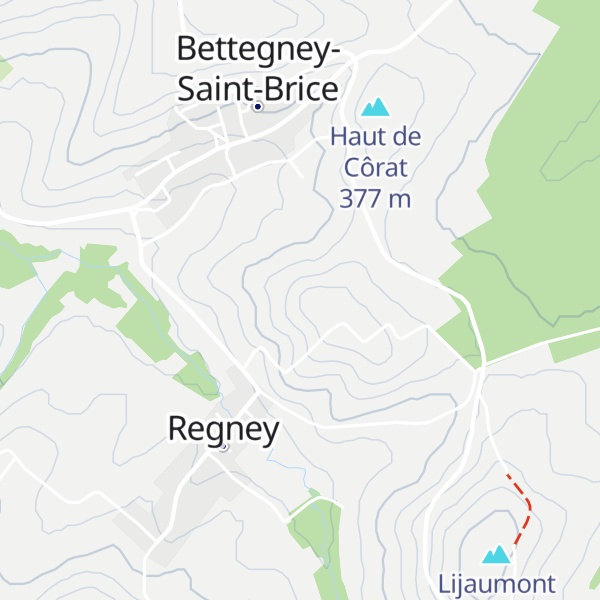 Map of Côte de Hénet