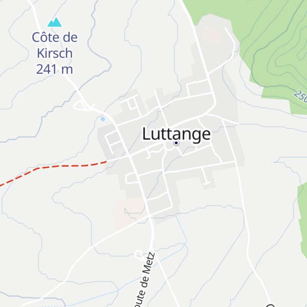 Map of Gîte du château de Luttange