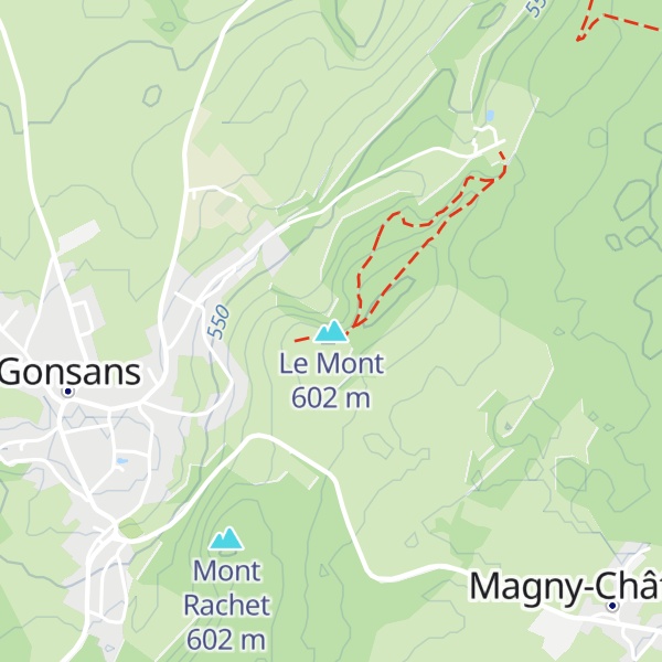 Map of Le Mont