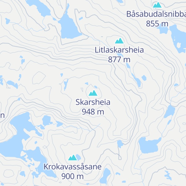 Map of Skarsheia
