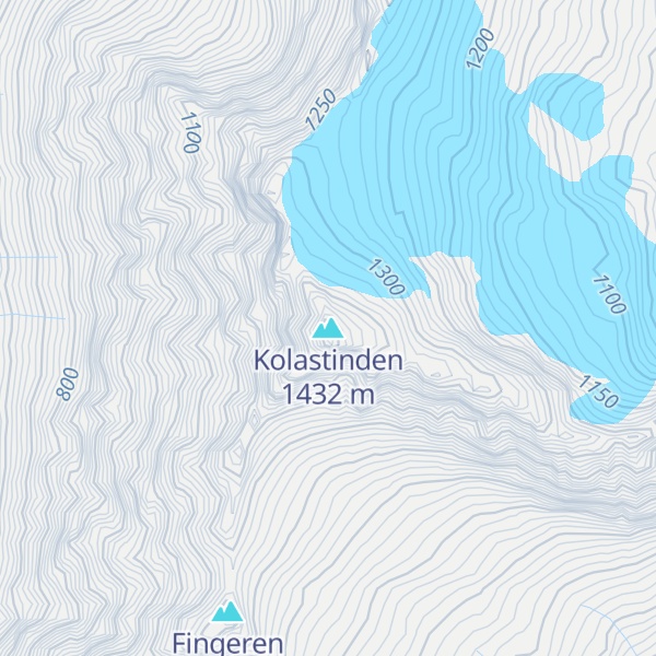 Map of Kolastinden
