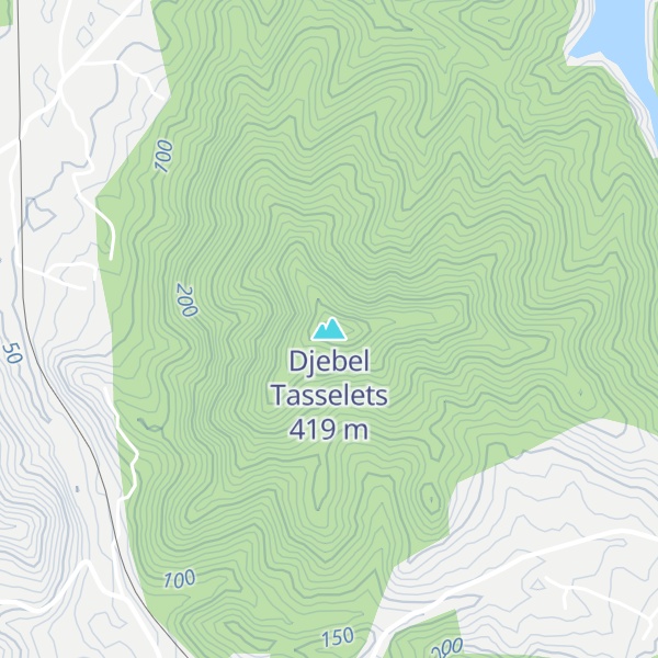 Map of Djebel Tasselets