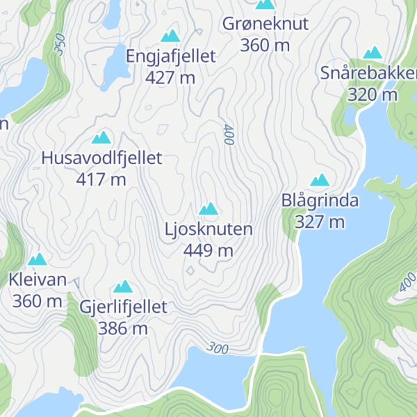Map of Ljosknuten