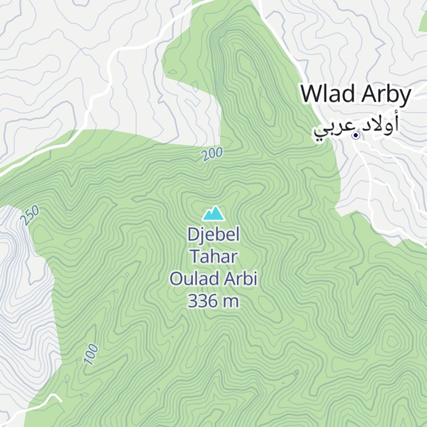 Map of Djebel Tahar Oulad Arbi