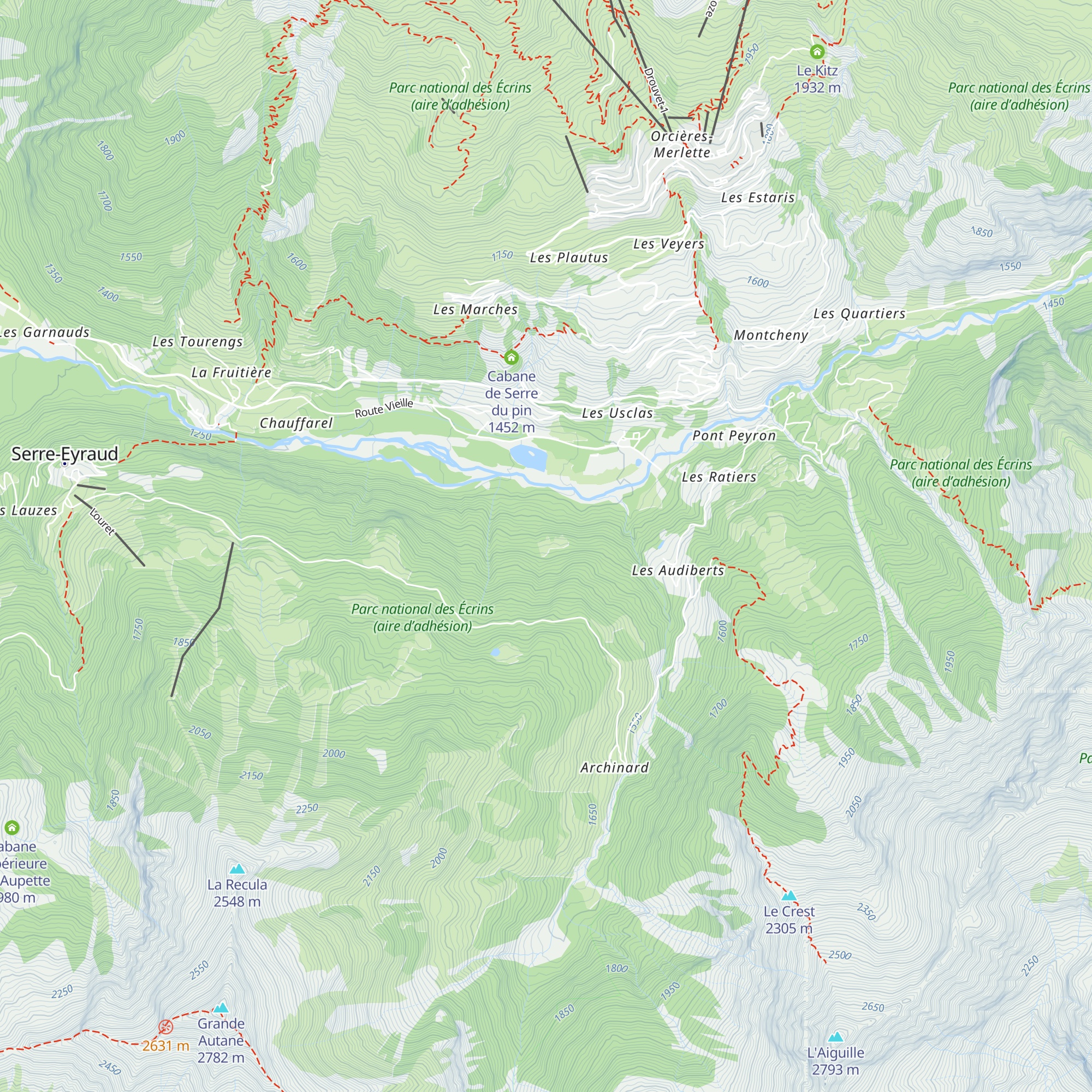 Chalet Gueydan map