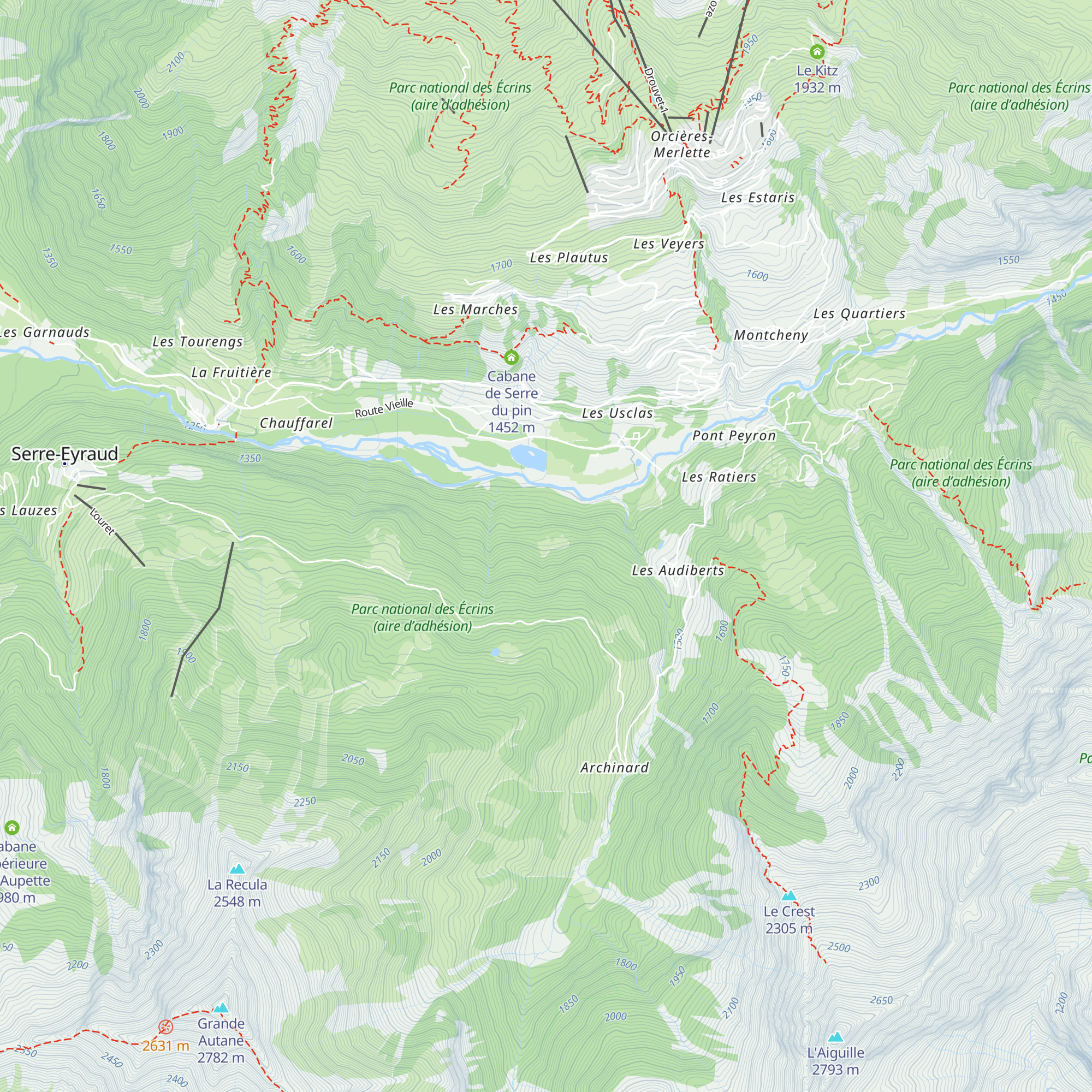 Chalet Gueydan map