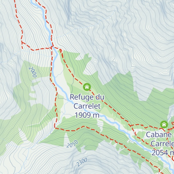 Map of Refuge du Carrelet