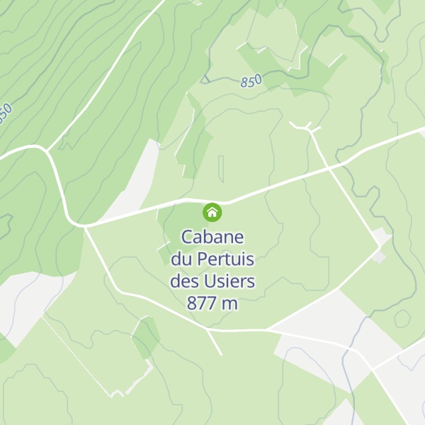Map of Cabane du Pertuis des Usiers