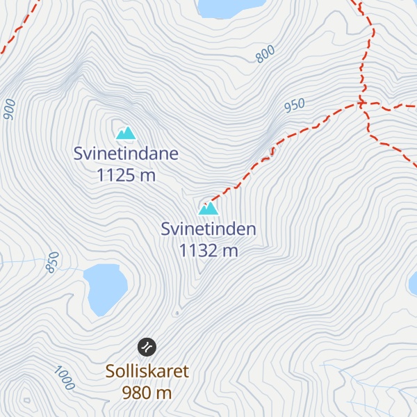 Map of Svinetinden