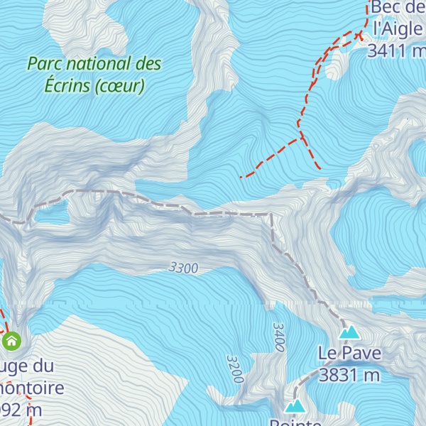 Map of Tête des Corridors
