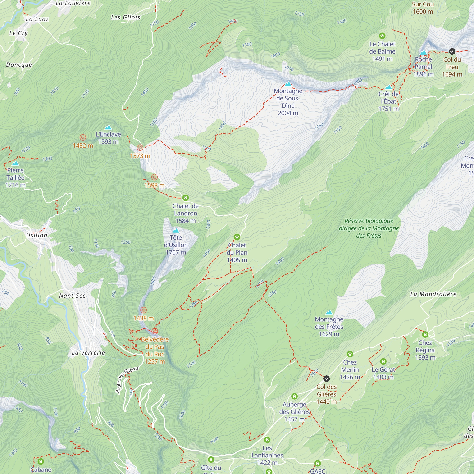 Chalet du Plan map