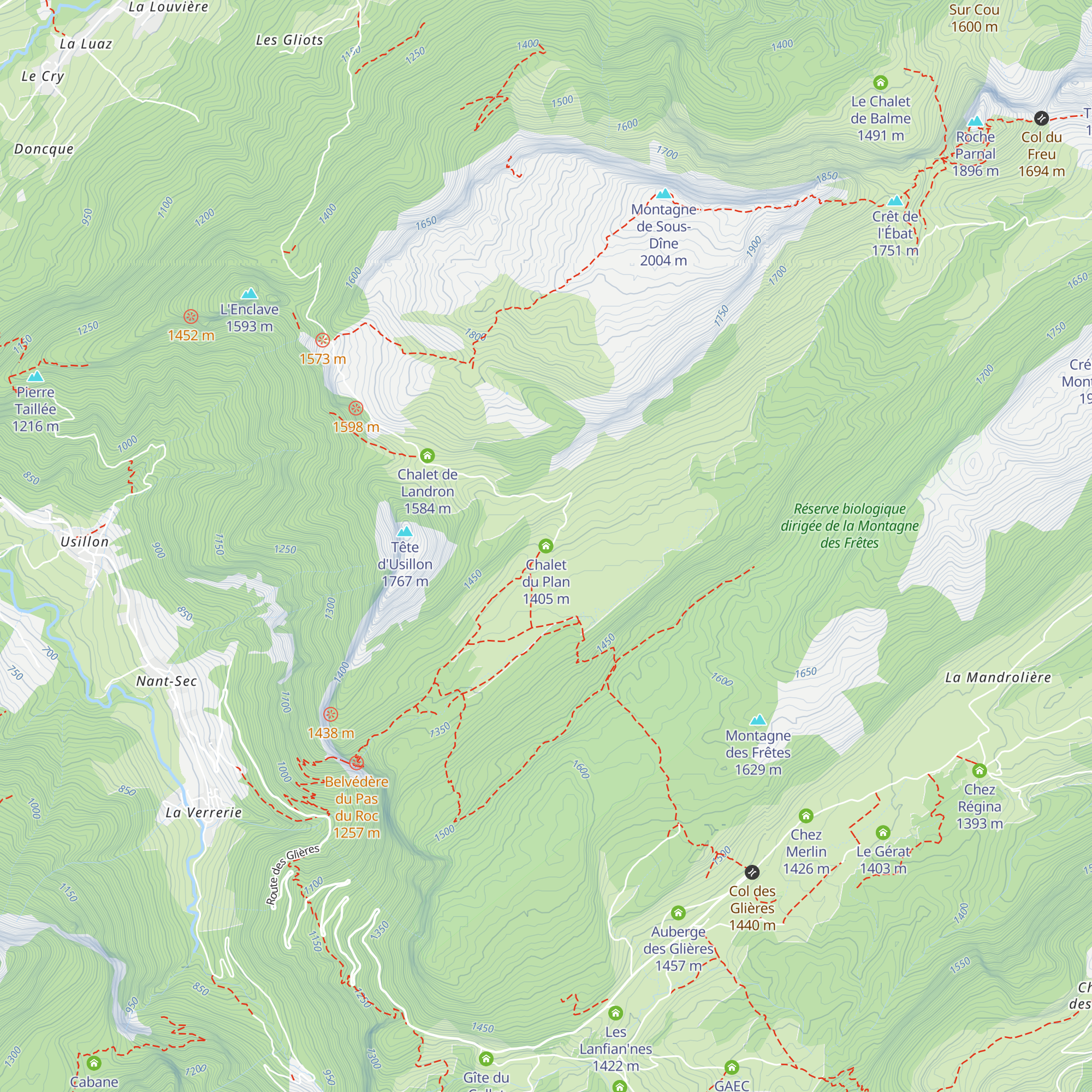 Chalet du Plan map