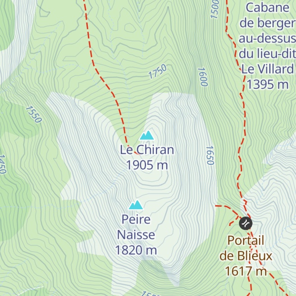 Map of Cabane du Mont Chiran
