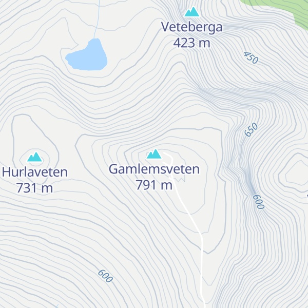 Map of Gamlemsveten