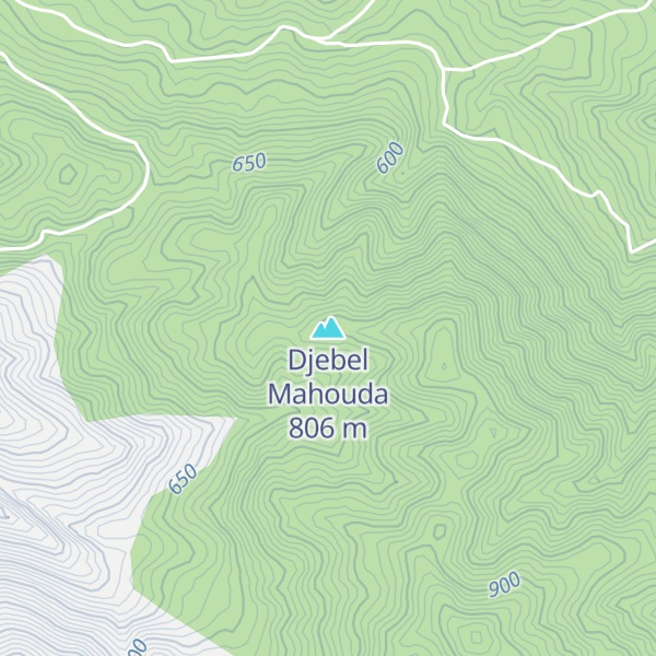 Map of Djebel Mahouda