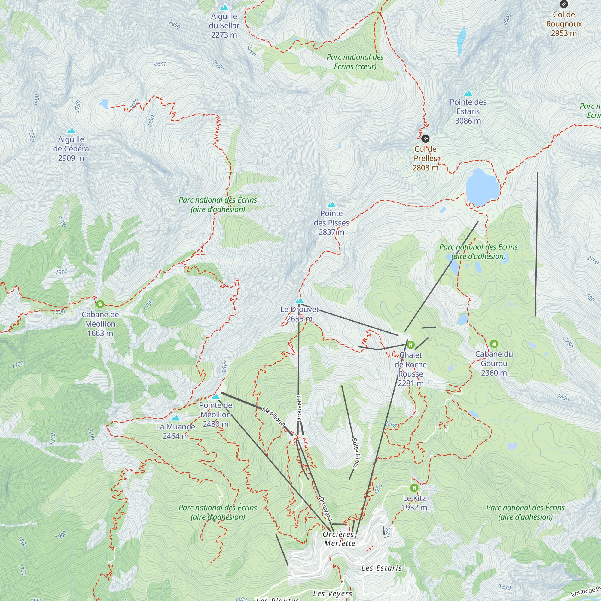Poste de secours des pistes (Drouvet 2) map