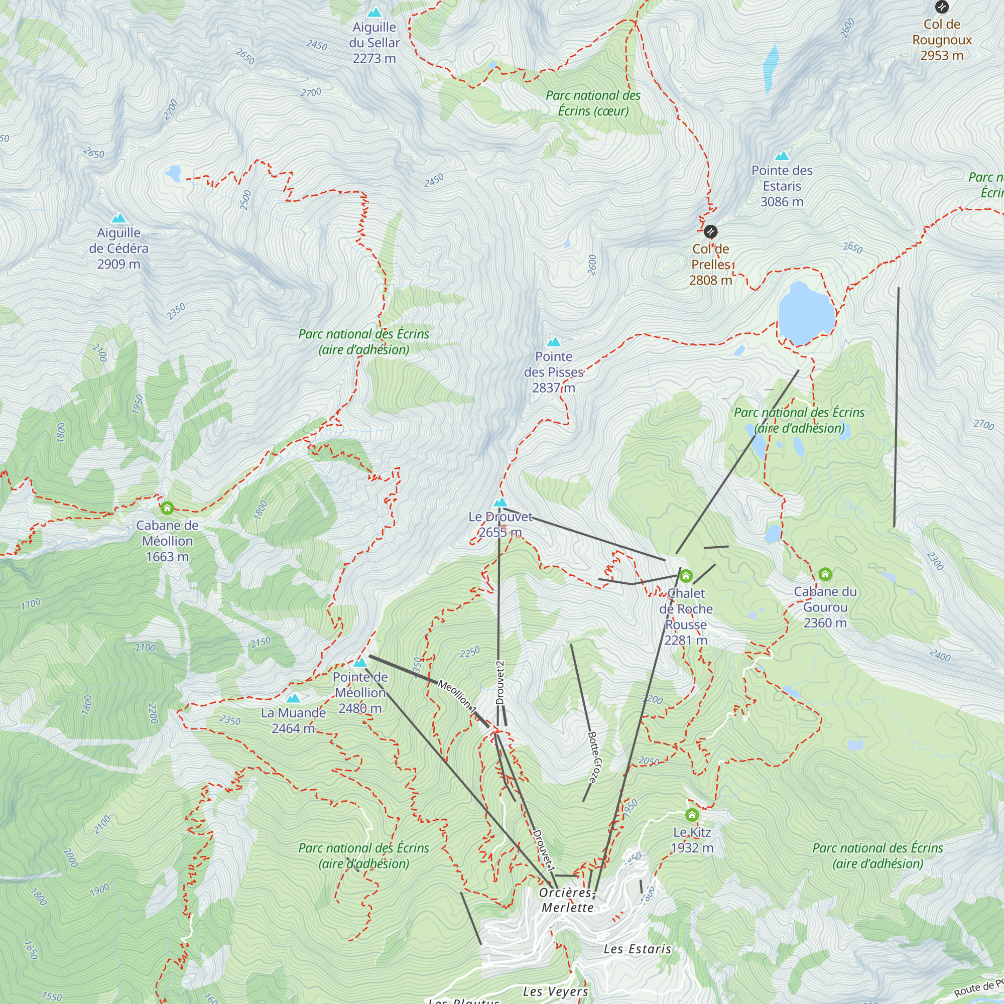 Poste de secours des pistes (Drouvet 2) map