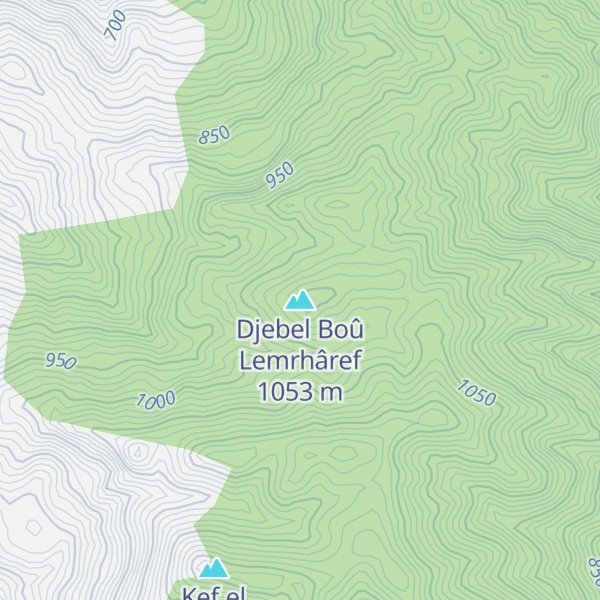 Map of Djebel Boû Lemrhâref