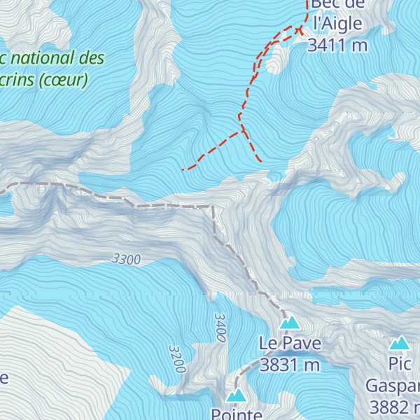 Map of Meije Orientale