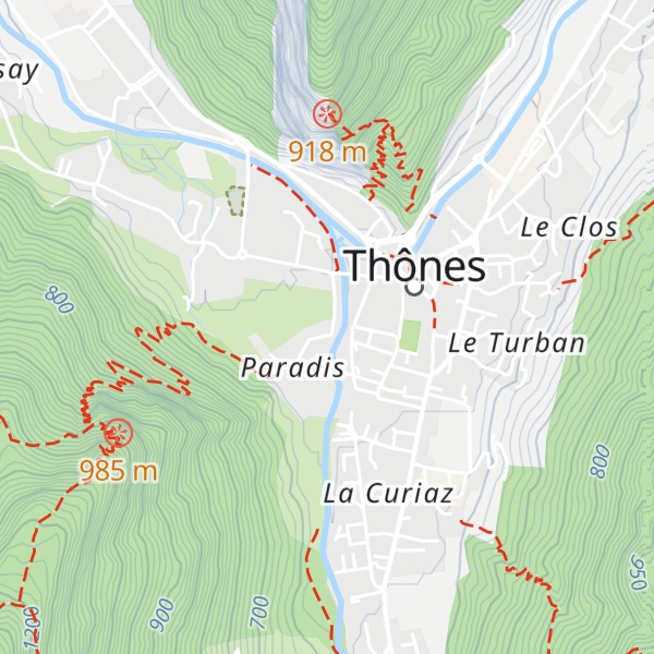 Map of Gîte Les Mésanges