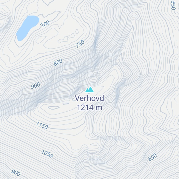 Map of Verhovd