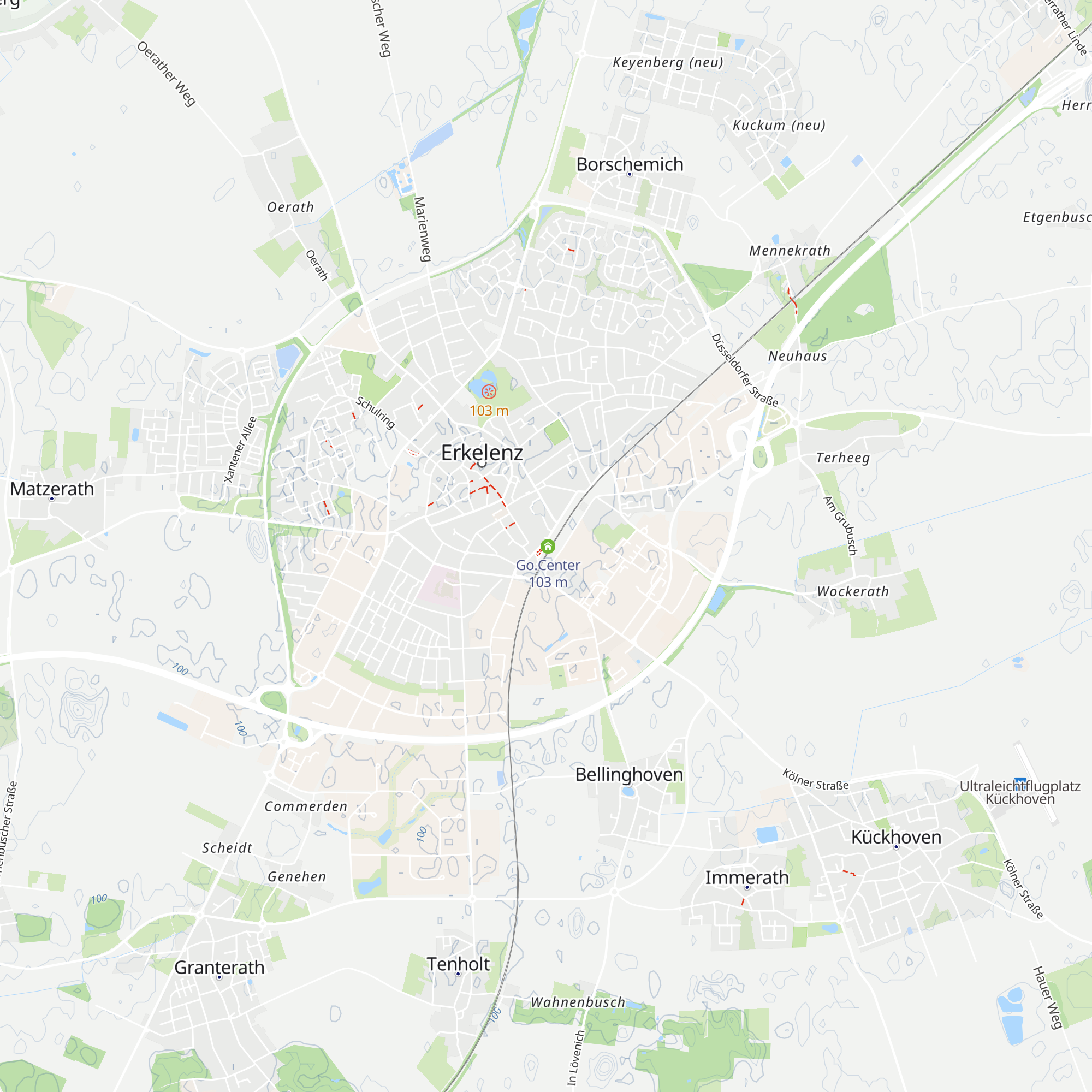 West Kundencenter Erkelenz map