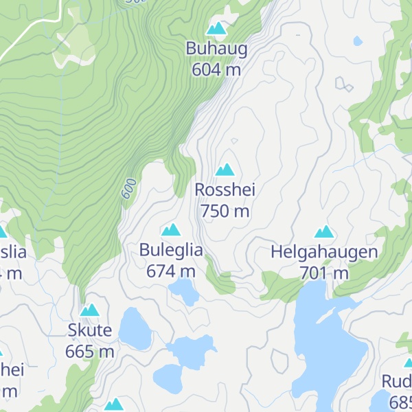 Map of Tinefjellet