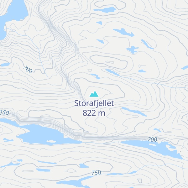 Map of Storafjellet