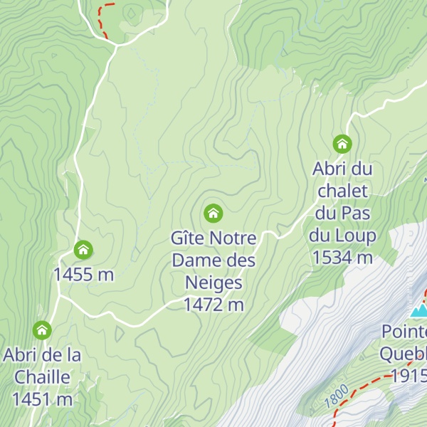 Map of Gîte Notre Dame des Neiges
