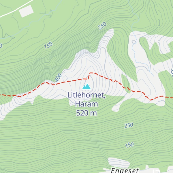 Map of Litlehornet, Haram