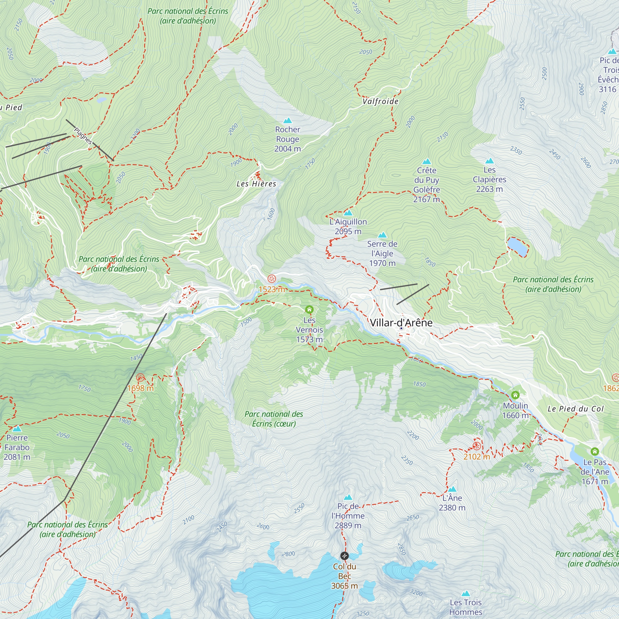 Les Vernois map