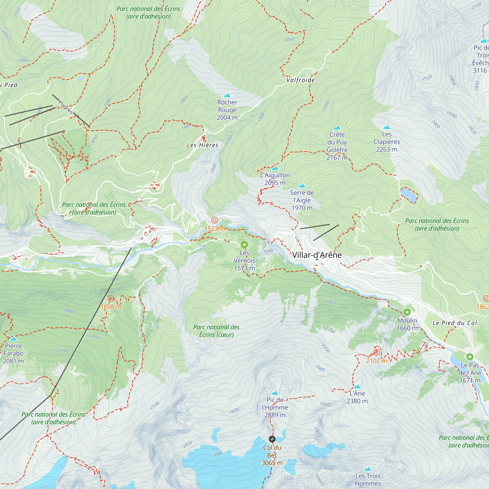 Les Vernois map