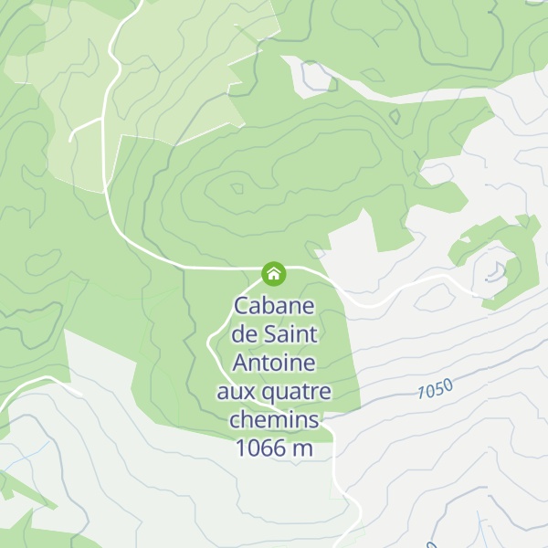 Map of Cabane de Saint Antoine aux quatre chemins