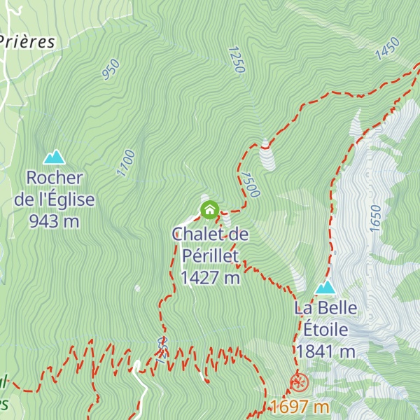 Map of Chalet de Périllet