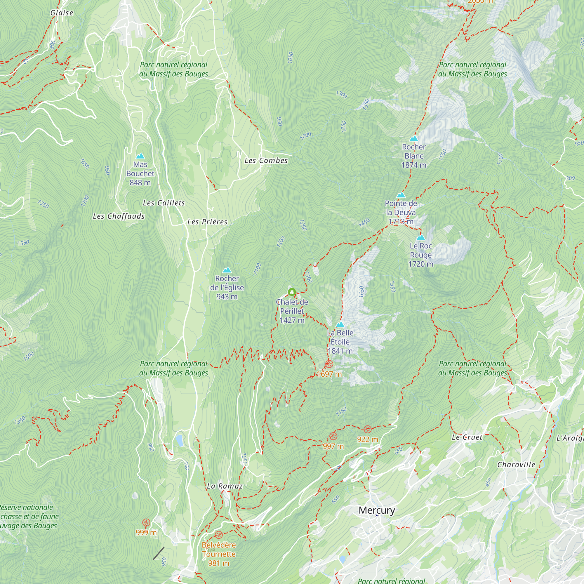Chalet de Périllet map