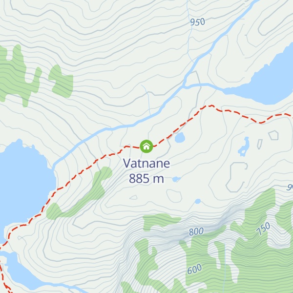 Map of Vatnane