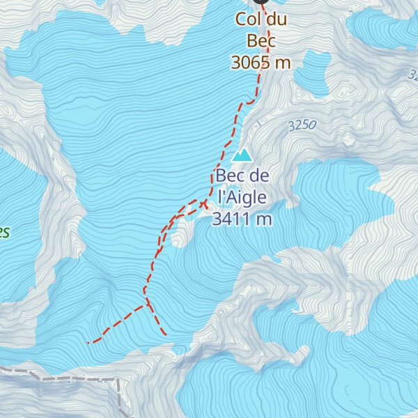 Map of Refuge de l'Aigle