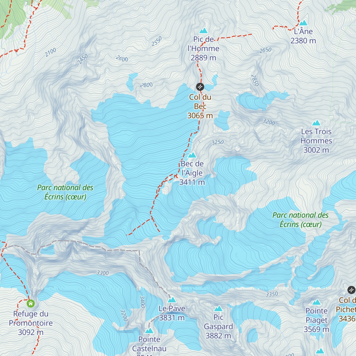 Refuge de l'Aigle map